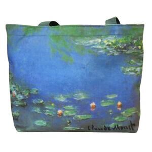 Vintage Claude Monet Water Lily Pads Painting Art Tote Bag Small